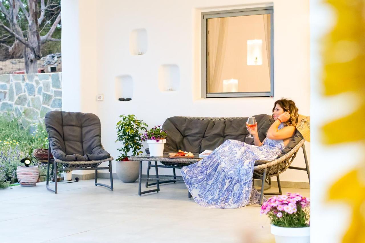 Cycladic Home On The Hill With Beautiful Views!! Agkidia Exteriör bild